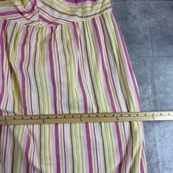 Old Navy Dress Womens XL Beige Striped O-Ring Halter Romper Pink Stripe NEW - Picture 6 of 11